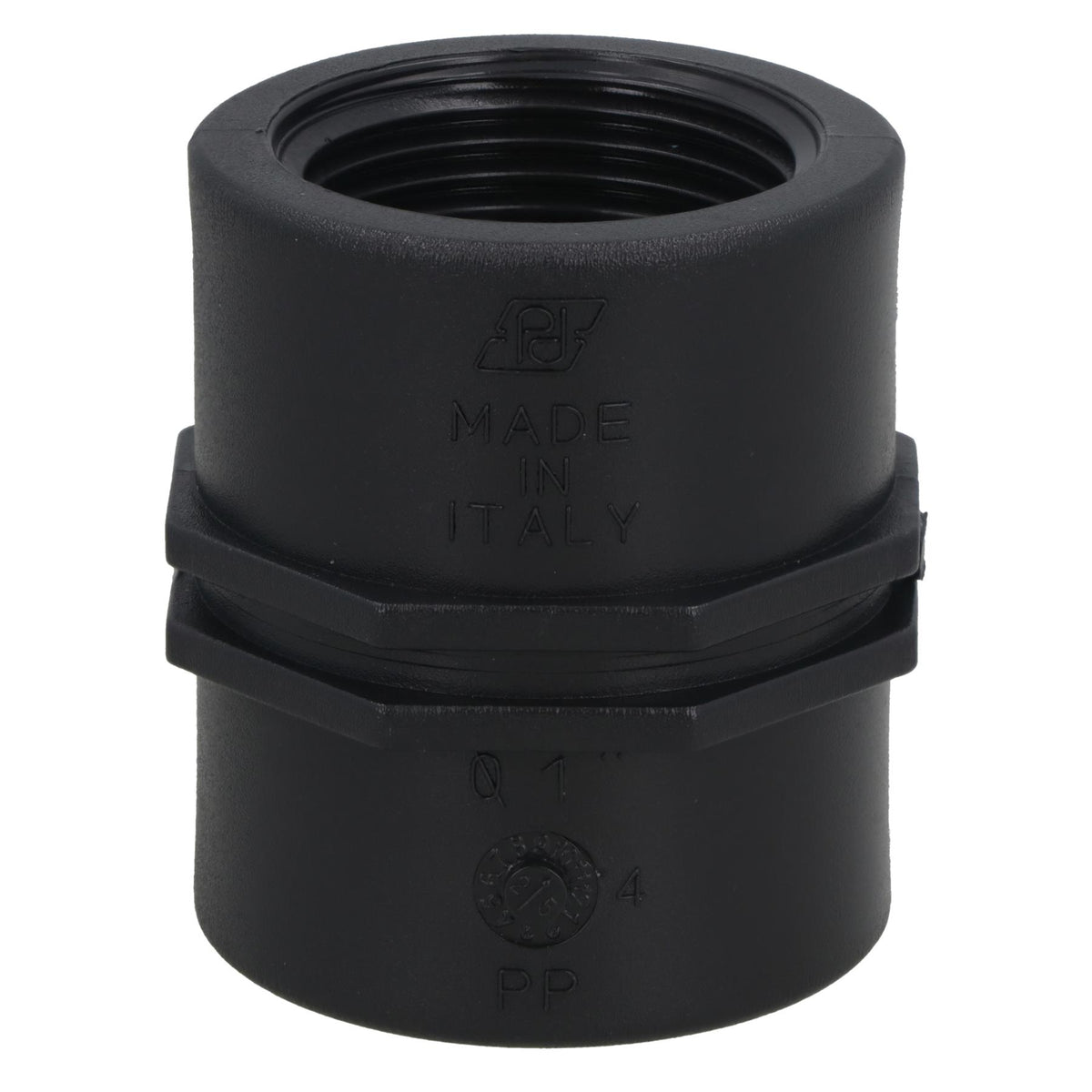 Polypropylene PP Female Threaded Pipe Fitting Sockets 1in – 1in BSP