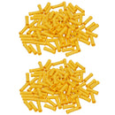 Insulated Straight Butt Connectors Electrical Crimps Terminals Yellow