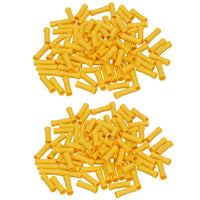 Insulated Straight Butt Connectors Electrical Crimps Terminals Yellow