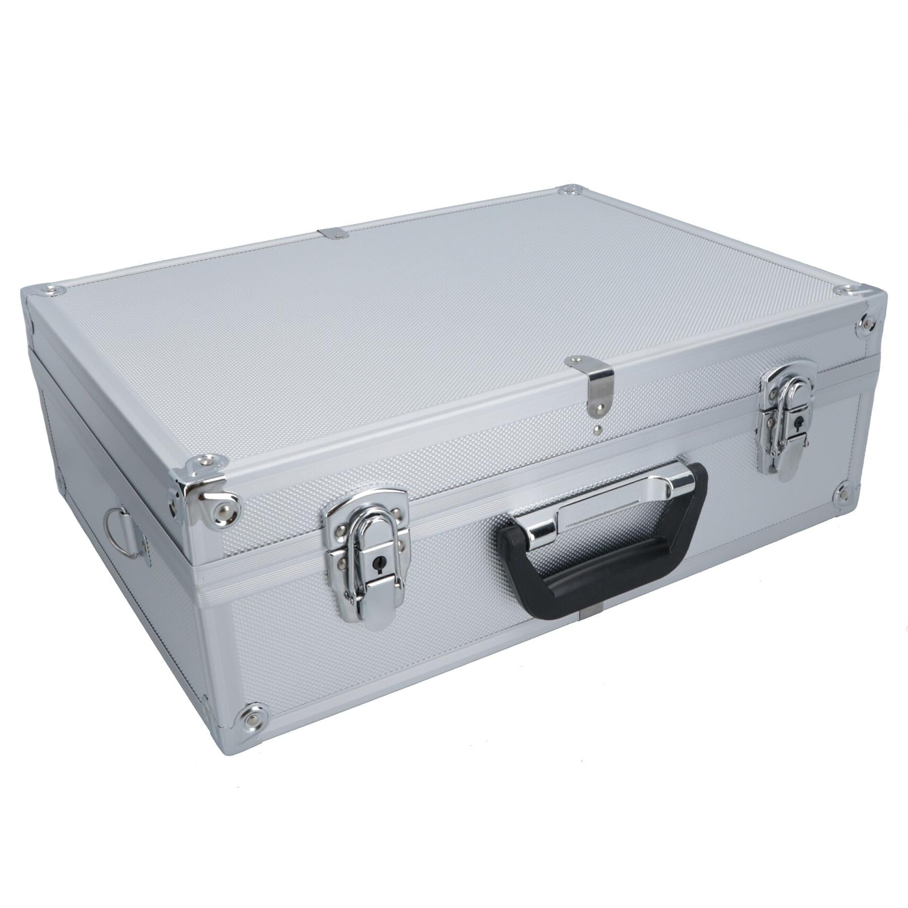 Aluminium Tool Case Box Storage Holder Organiser With Handle + Shoulder Strap
