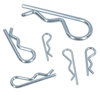 R Clips Hair Pin Hitch Lynch Cotter Assortment Kit 150pc AST07