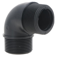 Polypropylene PP 1in BSP Male x Male Threaded 90° Elbow Connector