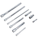 Ratchet and Socket Extension Bar set 3 Ratchets 9 Extensions 1/4 3/8 1/2 Mixed