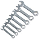 Stubby Spanners Wrench Set SAE Imperial 7pc 3/8" - 3/4" By Bergen AT134