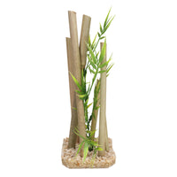 Aquatic Aquarium Decor Bamboo Stick Medium Fish Tank Ornament 9x11x25cm