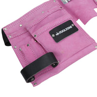 Leder Werkzeuggürtel / Aufbewahrungstasche PINK LADIES Werkzeugtasche / Rollmattenhalter TE452