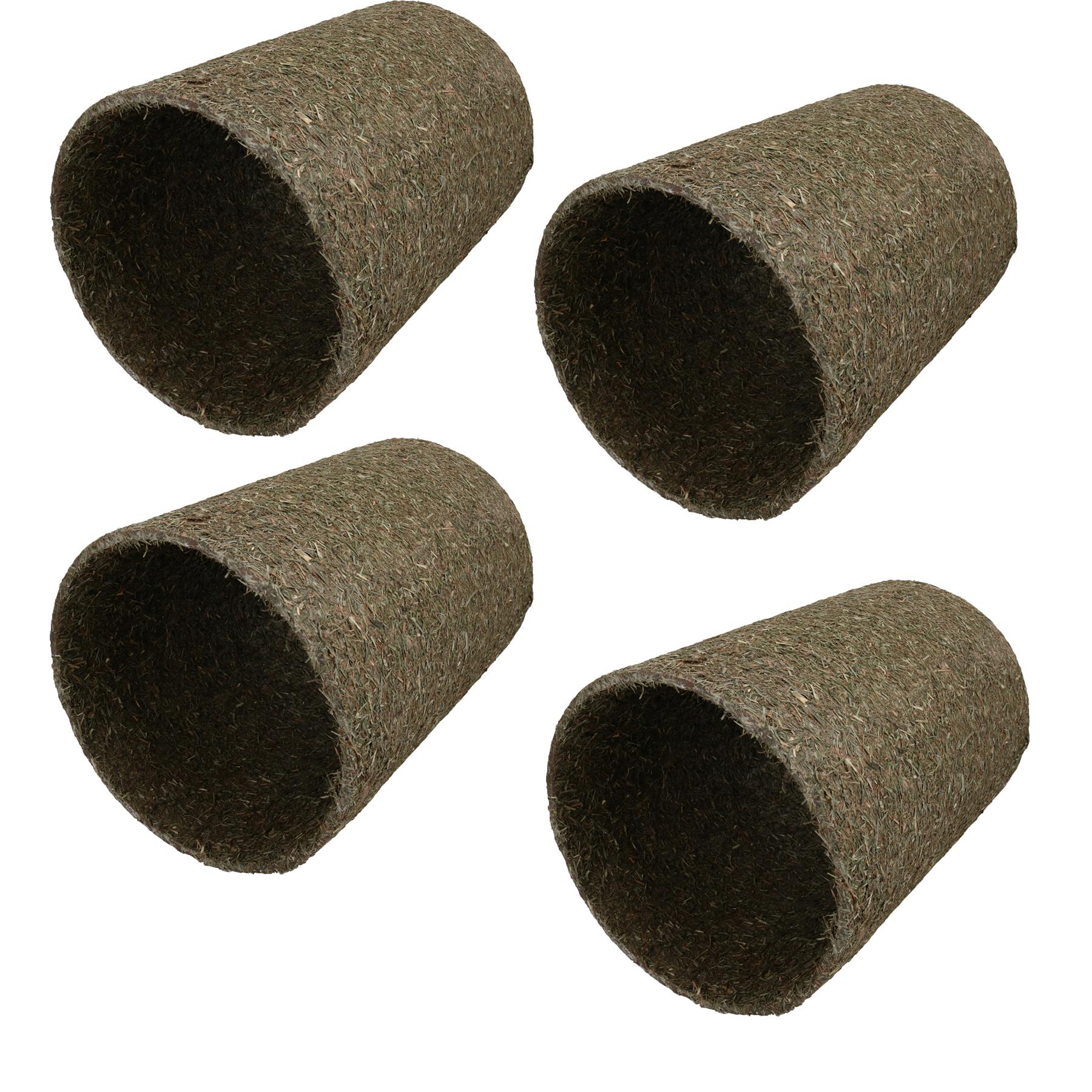 4PK Large Rabbit Pet Guinea Naturals Treat Hay'n'Hide Meadow Tunnel 21X21X30