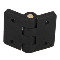 Black Reinforced Nylon Plastic Hinge 40x48mm Italian Made Industrial Quality