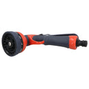Deluxe Garden Watering Spray Gun Adjustable Nozzle 10 Spray Pattern Soft Grip