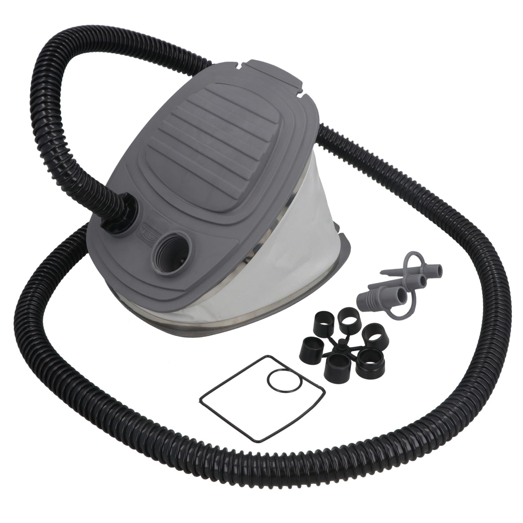 Bravo 1 Foot Pump & Universal Bayonet Adapter Air Inflator Inflatable Boat Kayak