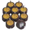 50mm 80 Grit Abrasive Flap Wheel Discs Sanding Rust Removal 6mm Shank