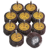 50mm 80 Grit Abrasive Flap Wheel Discs Sanding Rust Removal 6mm Shank