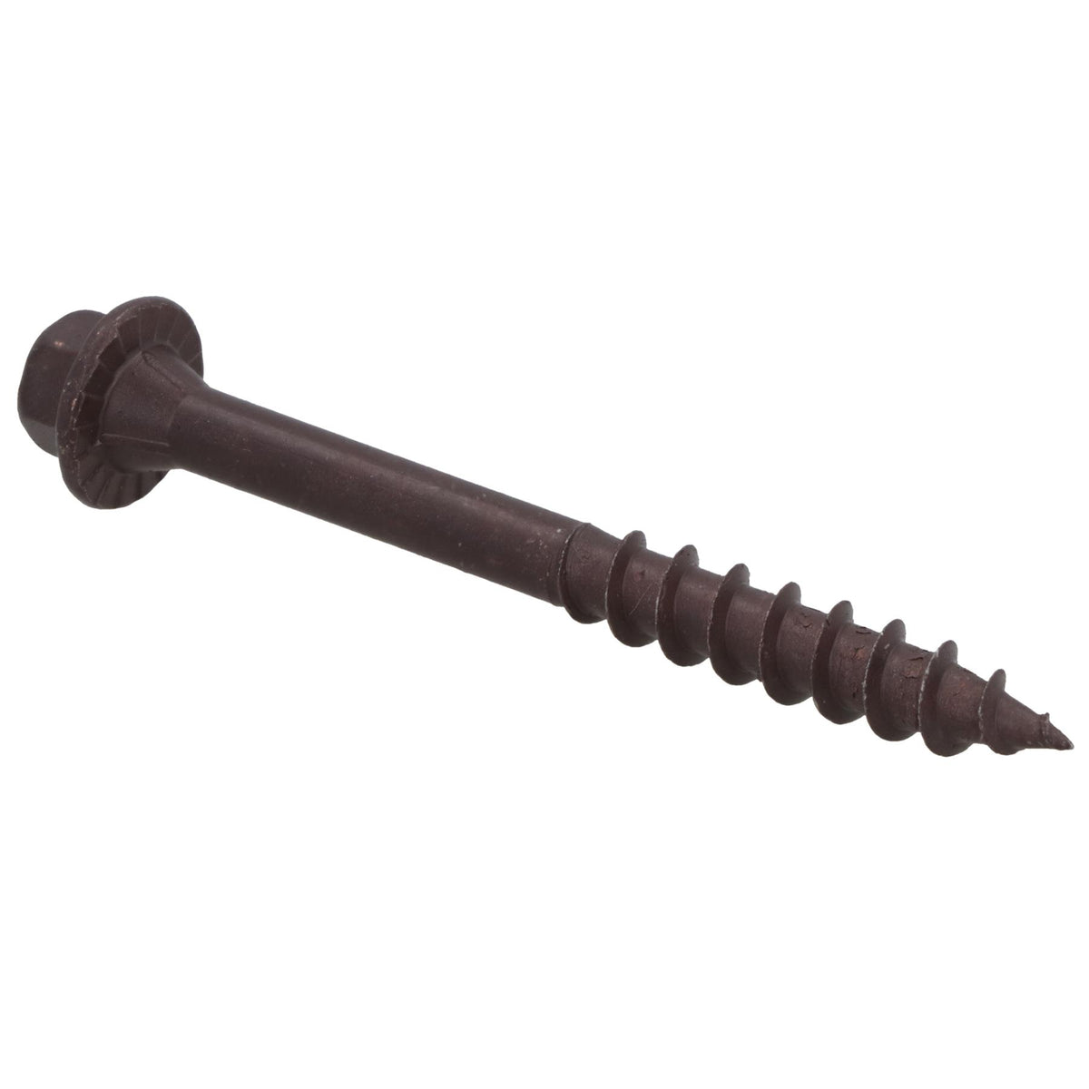 63mm Timber Sleeper Wood Screws For Railway Sleepers Hex Head Brown 30pc