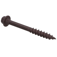 63mm Timber Sleeper Wood Screws For Railway Sleepers Hex Head Brown 30pc