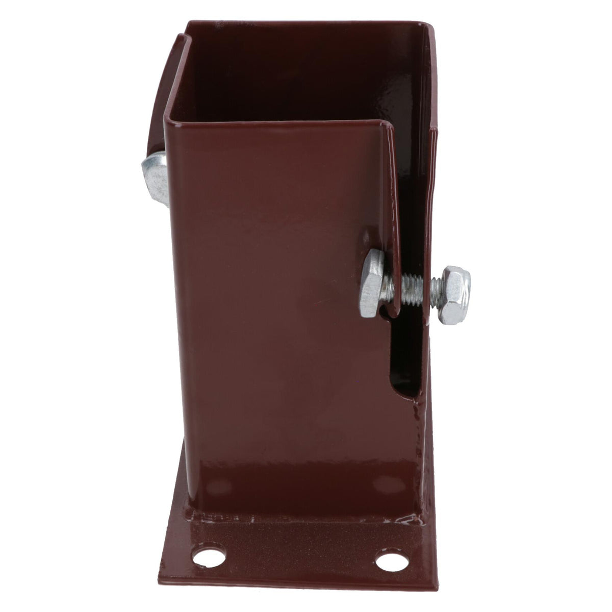 Flush Fit Fence Post Bolt Down Shoe Holder Support Clamp 75mm x 75mm