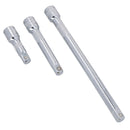 1/2" Drive 3pc Straight Socket Extension Bar Set 75mm 125mm 250mm U S Pro