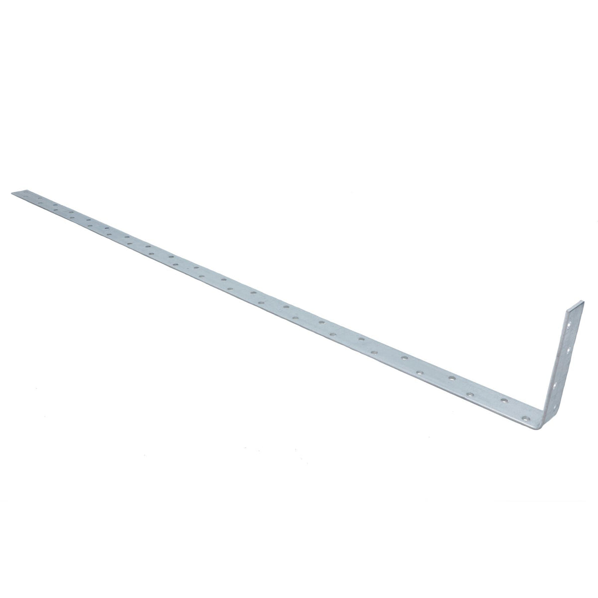 Vertical Light Duty Restraint Strap 1000mm Length 100mm Bend Galvanised