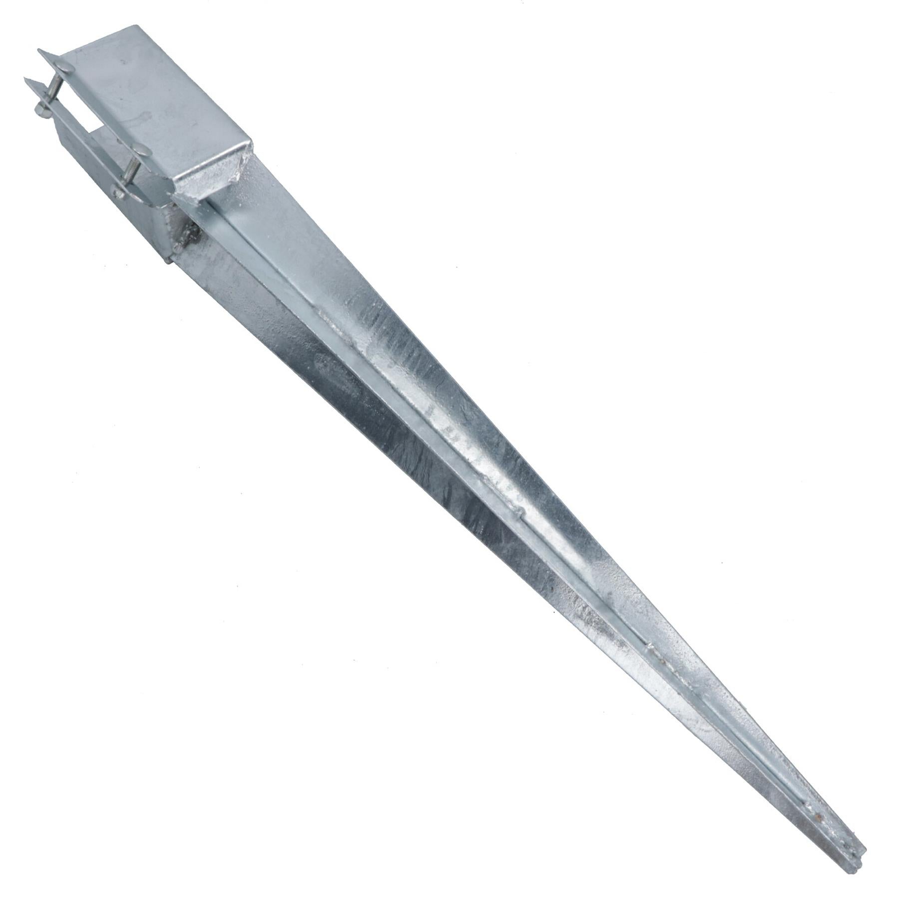 Fence Post Holder Support Drive In Spike Galvanised For 75mm or 100mm Posts