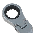5pc Metric Stubby Flexible Ratchet Combination Spanner Set 10mm - 19mm