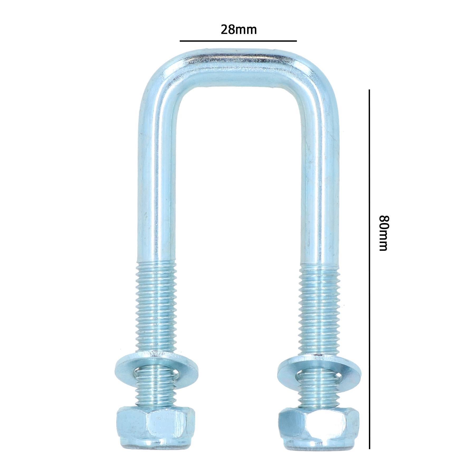 M10 U-Bolt N-Bolt 28mm x 80mm High Tensile for Boat Trailers