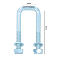 M10 U-Bolt N-Bolt 28mm x 80mm High Tensile for Boat Trailers