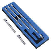 Jeu de 6 rallonges pour douilles droites à entraînement 3/8" 38 mm - 300 mm