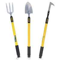 Telescopic Garden Tools Rake, Fork, Weeder, Shovel & Hoe 25” - 37” Gardening