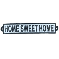 Home Sweet Home Gusseisen Schild Tür Wand Haus Tor Post Yard Hall