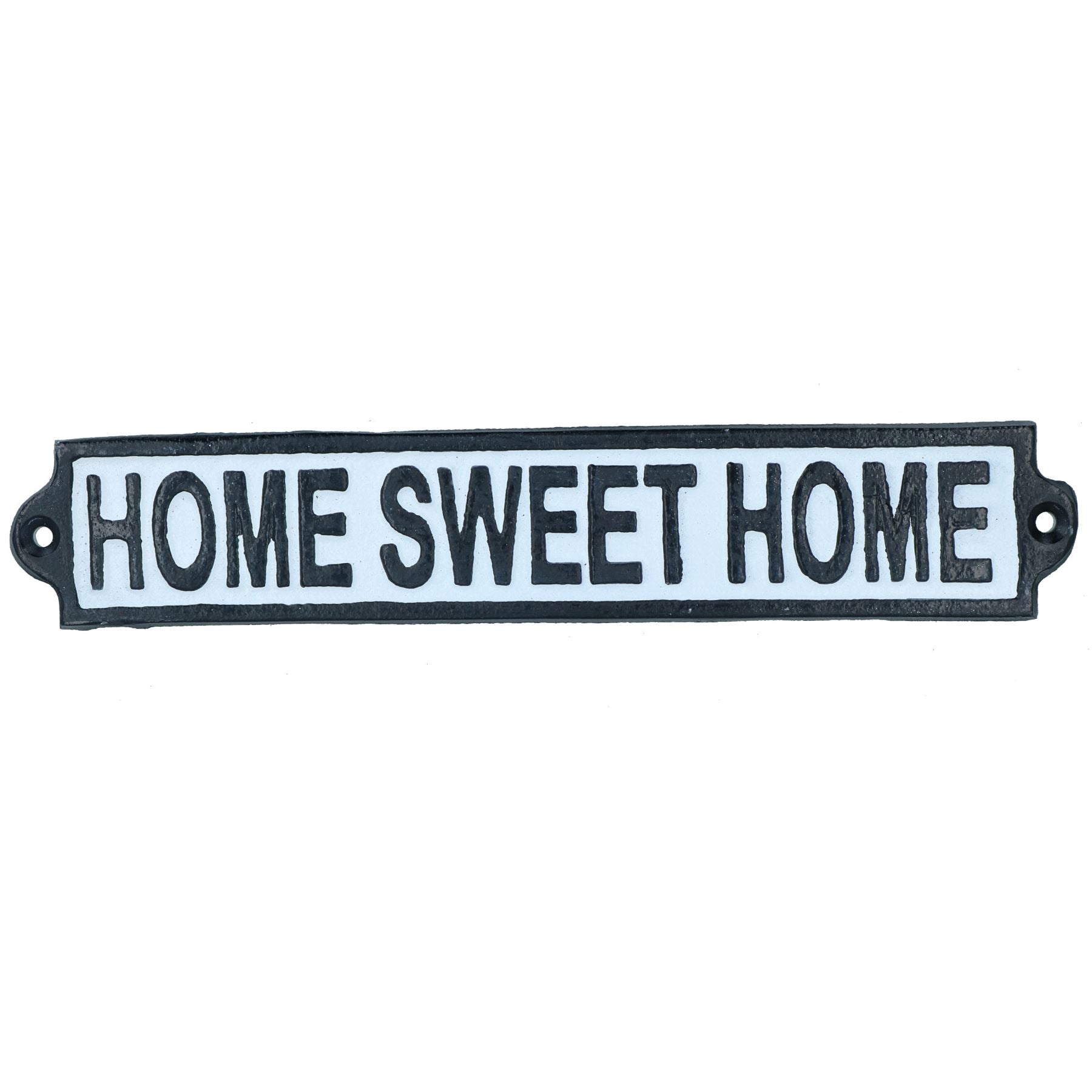 Home Sweet Home Plaque en fonte pour porte, mur, maison, portail, cour, hall