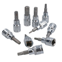 Innensechskant- und Torx-Sternschlüssel-Bitsatz 3/8" Dr-Steckschlüsseleinsatz H2 - H10 und T10 - T55