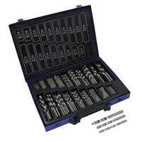 Twist Drill Bit Set Metric 170pc HSS 1mm - 10mm In Suitcase TE399