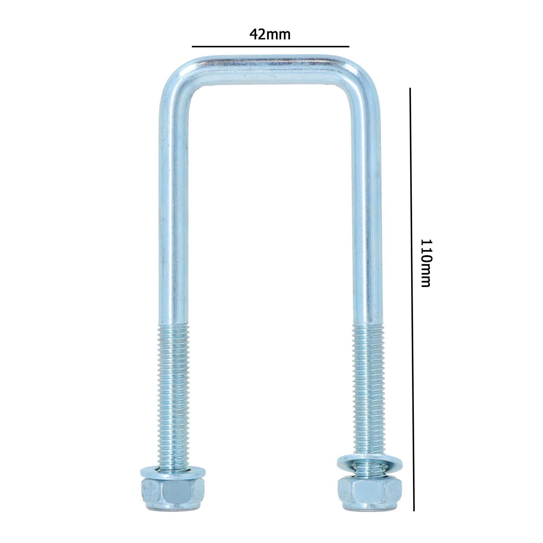 M10 U-Bolt N-Bolt 42mm x 110mm High Tensile for Boat Trailers