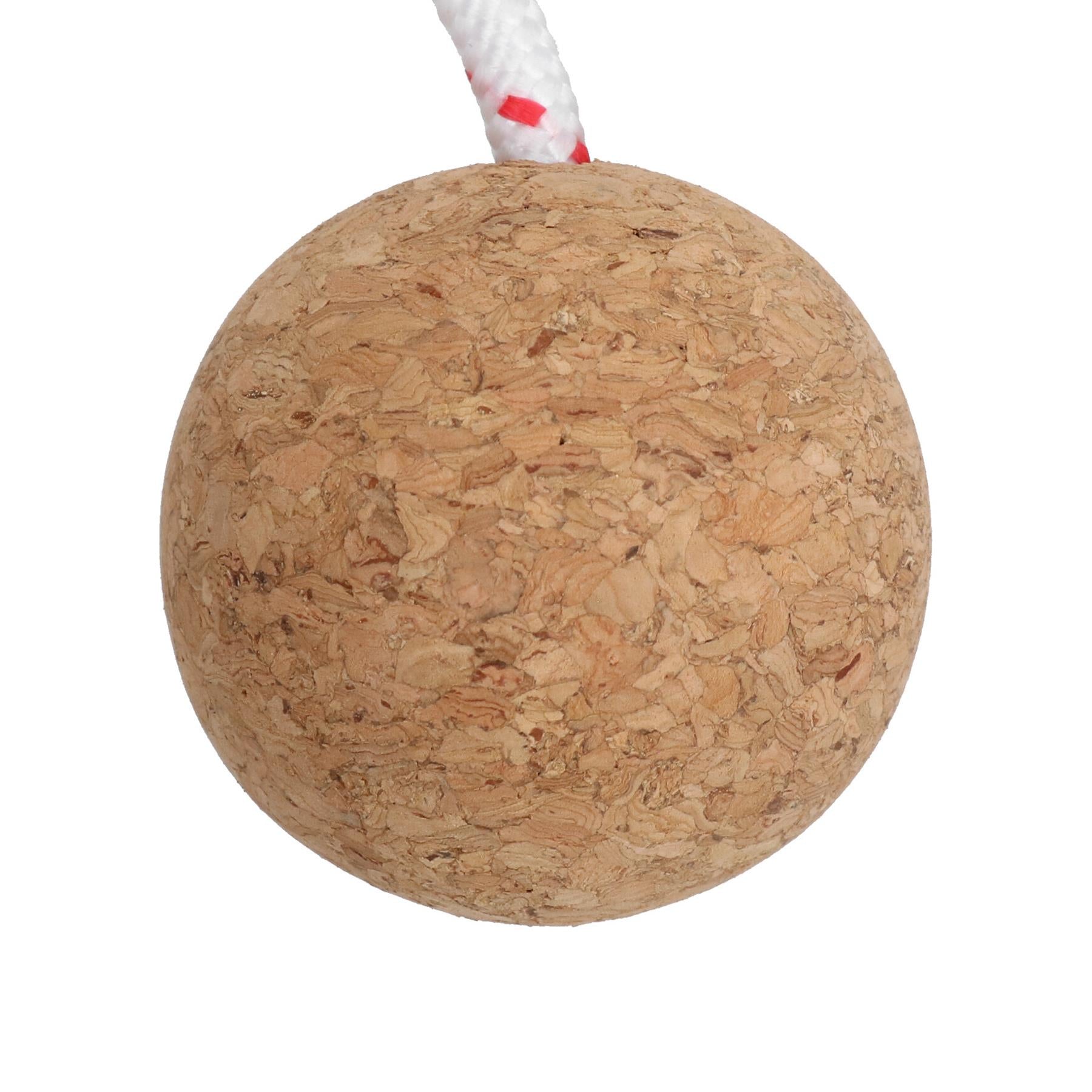 2 Pack 52mm Floating Cork Ball Keyring Key Float Boat Fishing Sailing Buoyant Keys Ring