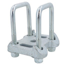 8 boulons en U et 4 plaques de base pour ressorts à lames paraboliques simples pour remorques Ifor Williams