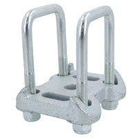 8 boulons en U et 4 plaques de base pour ressorts à lames paraboliques simples pour remorques Ifor Williams