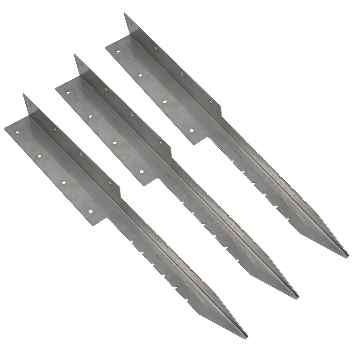 Garden Double Sleeper Corner Support Stainless Steel Stake Spike 670mm