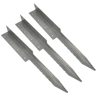 Garden Double Sleeper Corner Support Stainless Steel Stake Spike 670mm