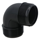 Polypropylene PP 1-1/2in BSP Male x Male Threaded 90° Elbow Connector