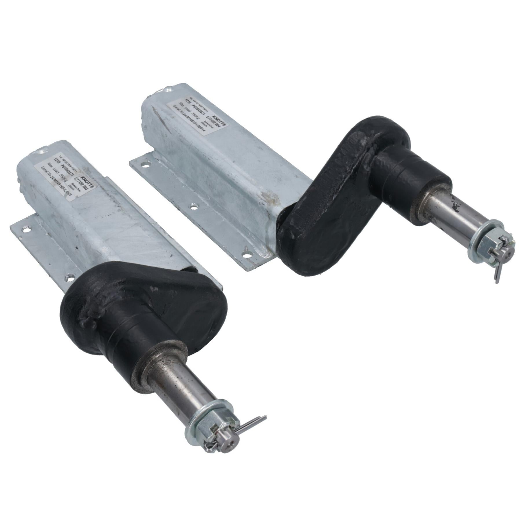 550kg Trailer Suspension Units Extended Stub Axles With 4in PCD Hubs Pair