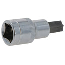 T55 Torx-Bit-Stern-Steckschlüsseleinsatz, 1/2 Zoll Antrieb, Standard-Innenteil, Chrom-Vanadium-Stahl