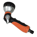 Spray Nozzle Orange Watering Hose Pipe Gardening Thumb Trigger 10 Patterns