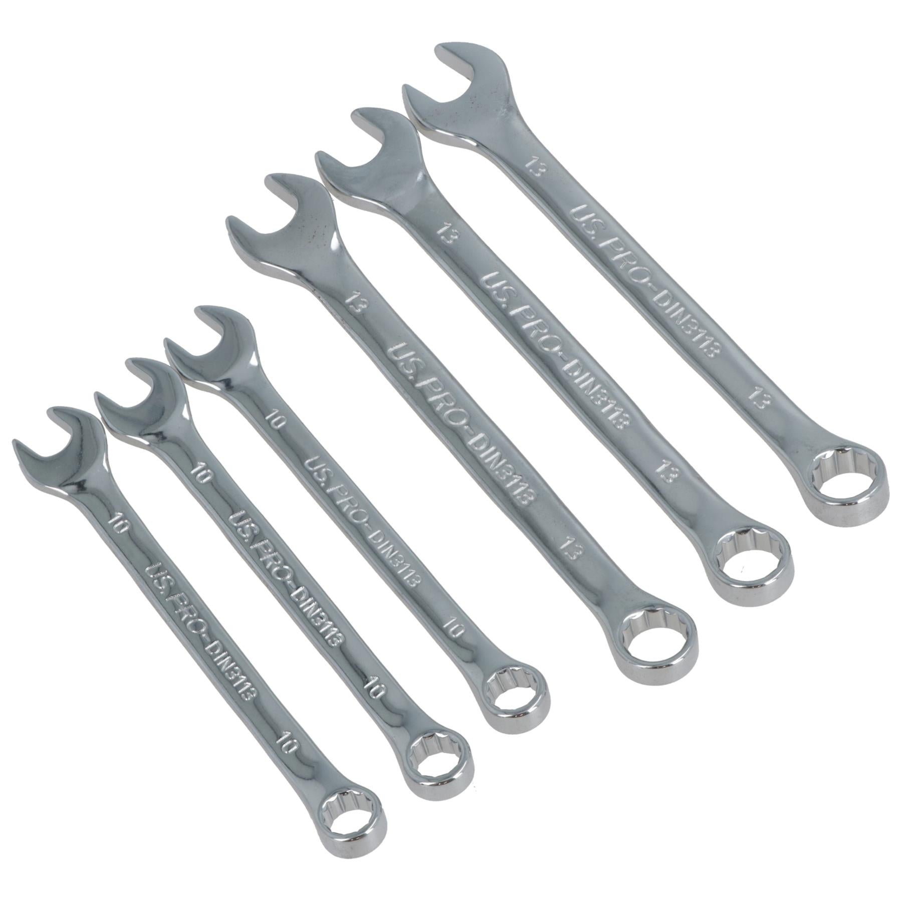 10mm And 13mm Metric Combination Spanners Spanner 3 Of Each 6 Pack
