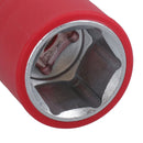 1/2in drive VDE Insulated Shallow Metric Socket 6 Sided Single Hex 1000 V