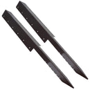 Garden Triple Sleeper Corner Support Stake Spike Fastener Brown 930mm