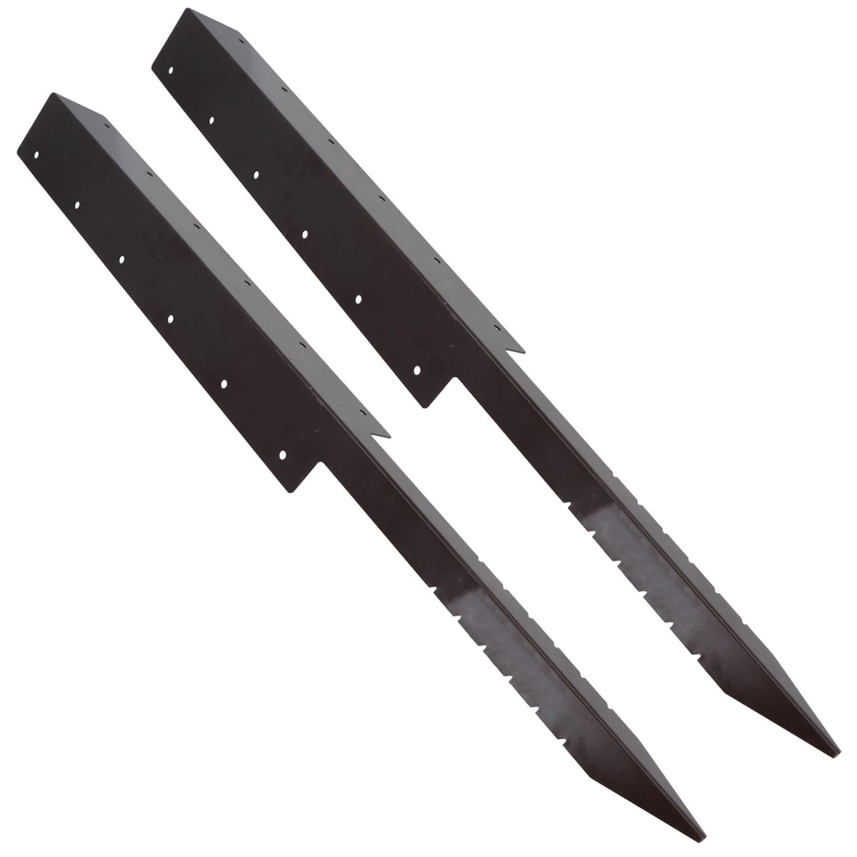 Garden Triple Sleeper Corner Support Stake Spike Fastener Brown 930mm