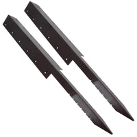 Garden Triple Sleeper Corner Support Stake Spike Fastener Brown 930mm