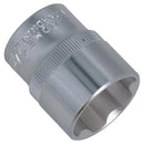 24mm 1/2" Dr Socket Super Lock Metric Shallow CRV Knurl Grip 6 Point TE796