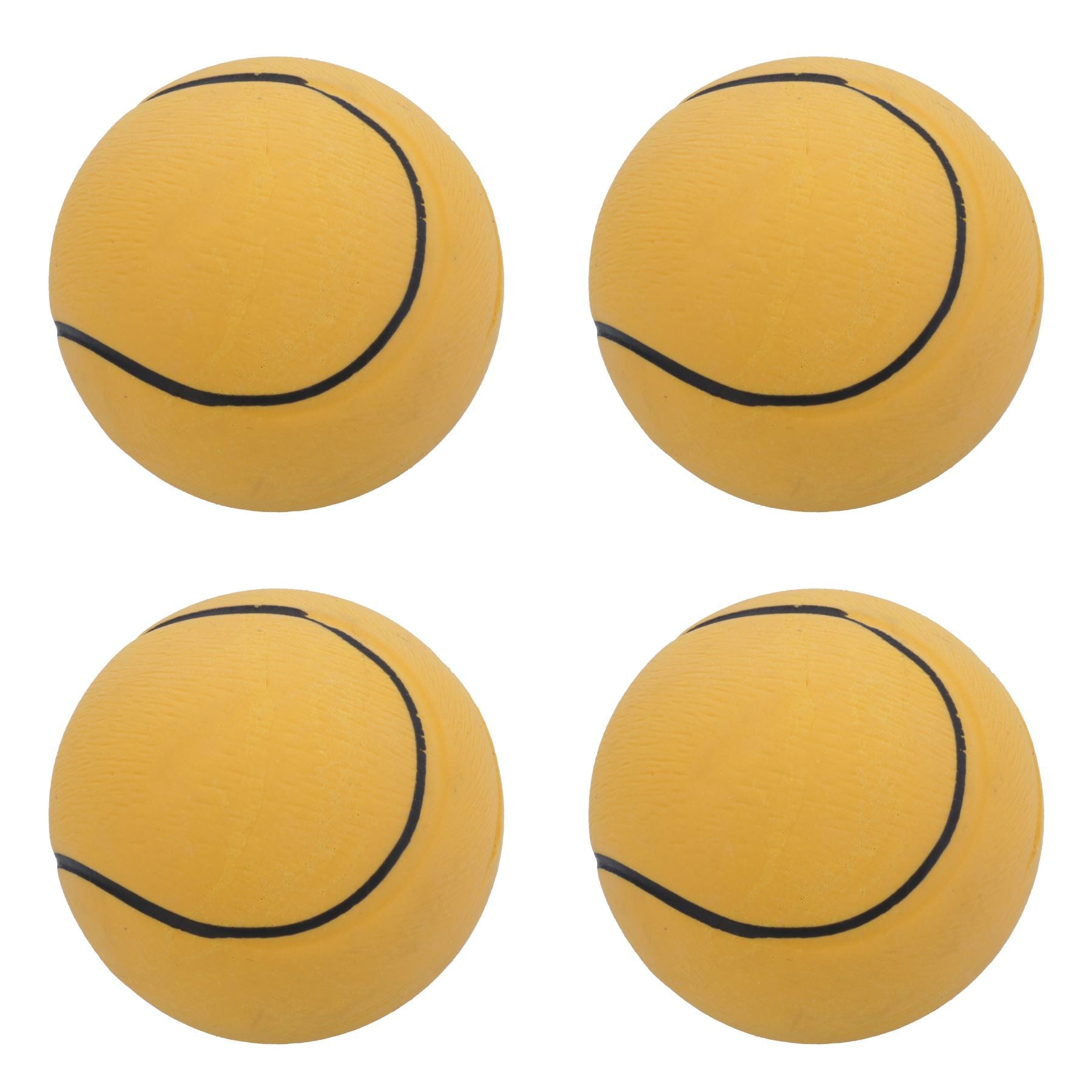 Dog Play Time Rubber Bouncy Small Tennis Ball Sports Ball 6cm 4PK