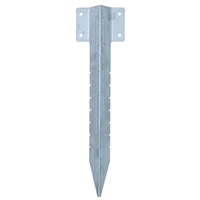 Garden Single Sleeper Straight Support Spike Stake Stainless Steel 440mm
