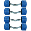 Cranked Boat Roller Wing Bracket & Non Marking Rollers Dumbbell Trailer